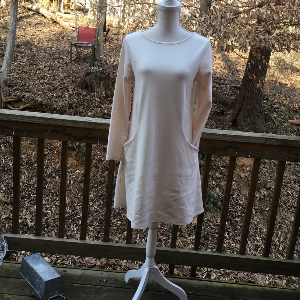 Occasionally Made Cream Winter White Shift Dress